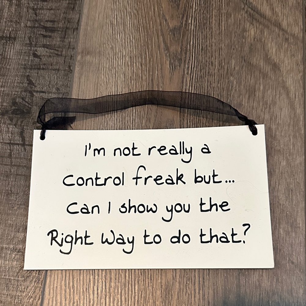 Humorous White Wall Sign